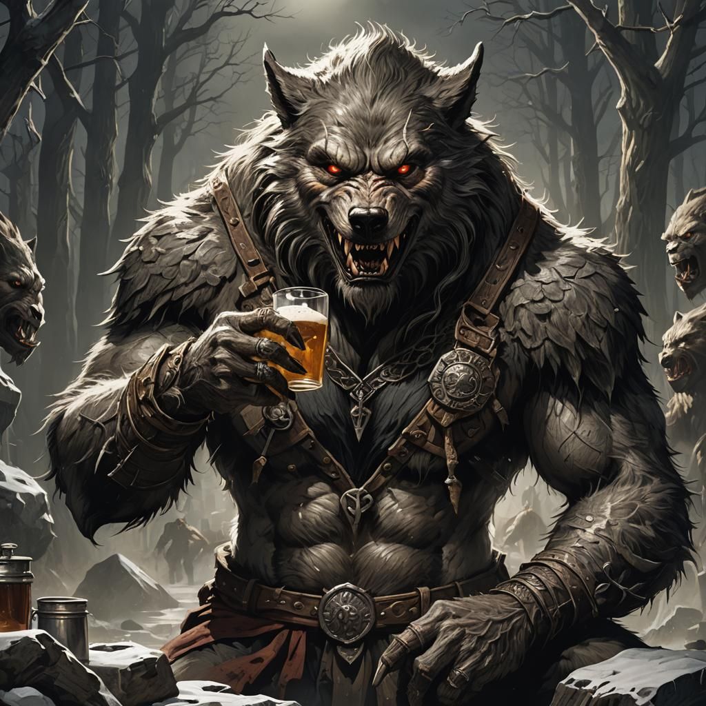 Werewolf Drinks in Valhalla