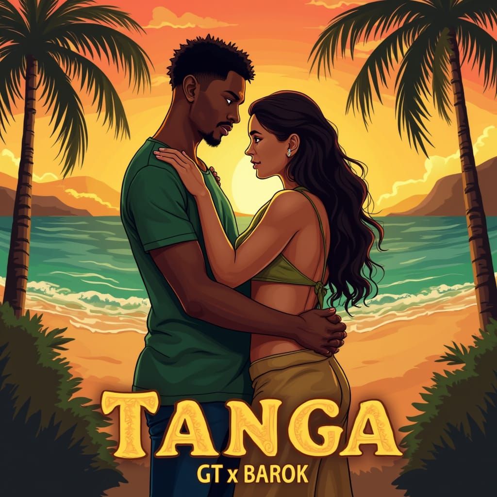 Album Cover Art: GT x Barok 'Tanga' on Hawaiian Beach