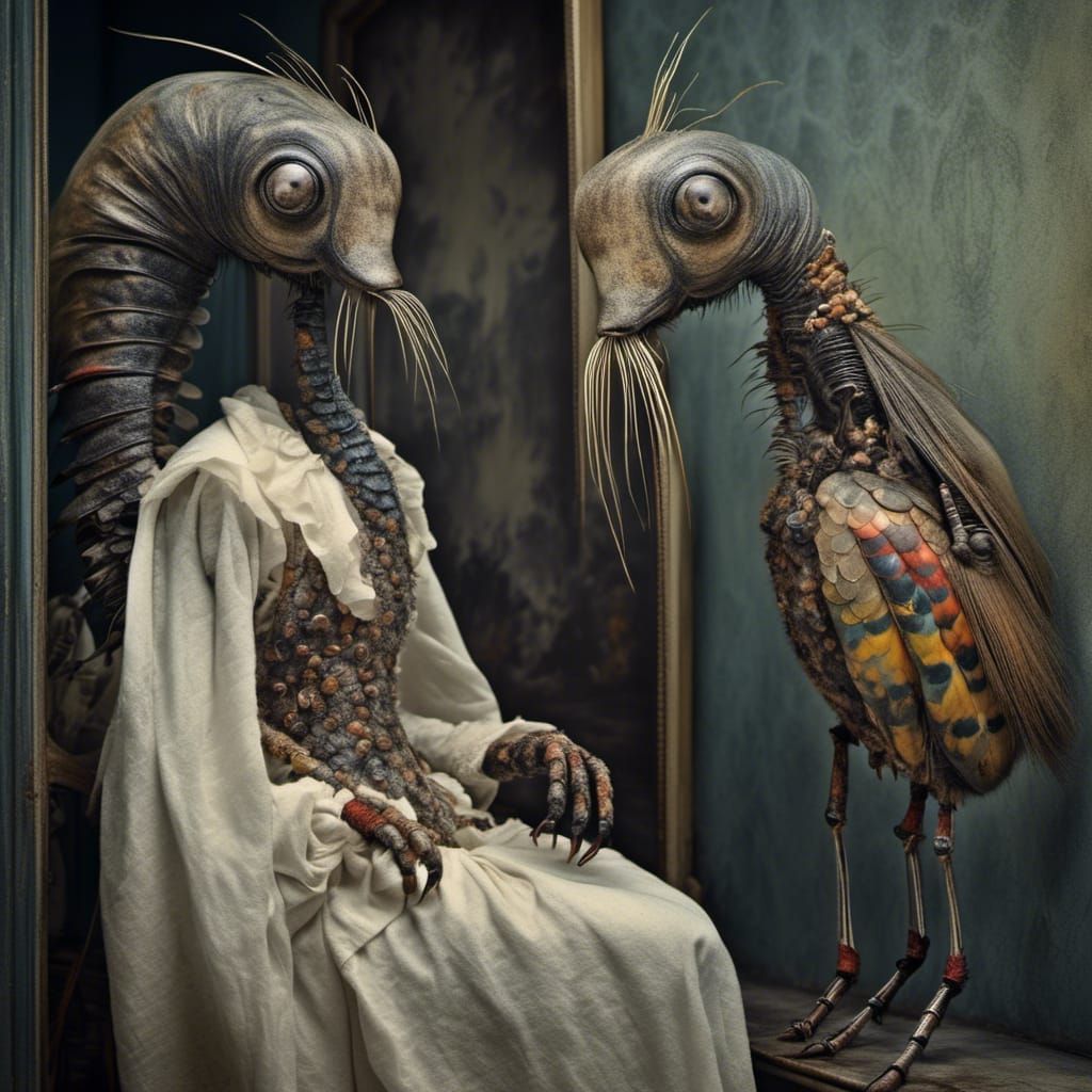 Exotic Aliens and Pets in Surreal Hyperrealism