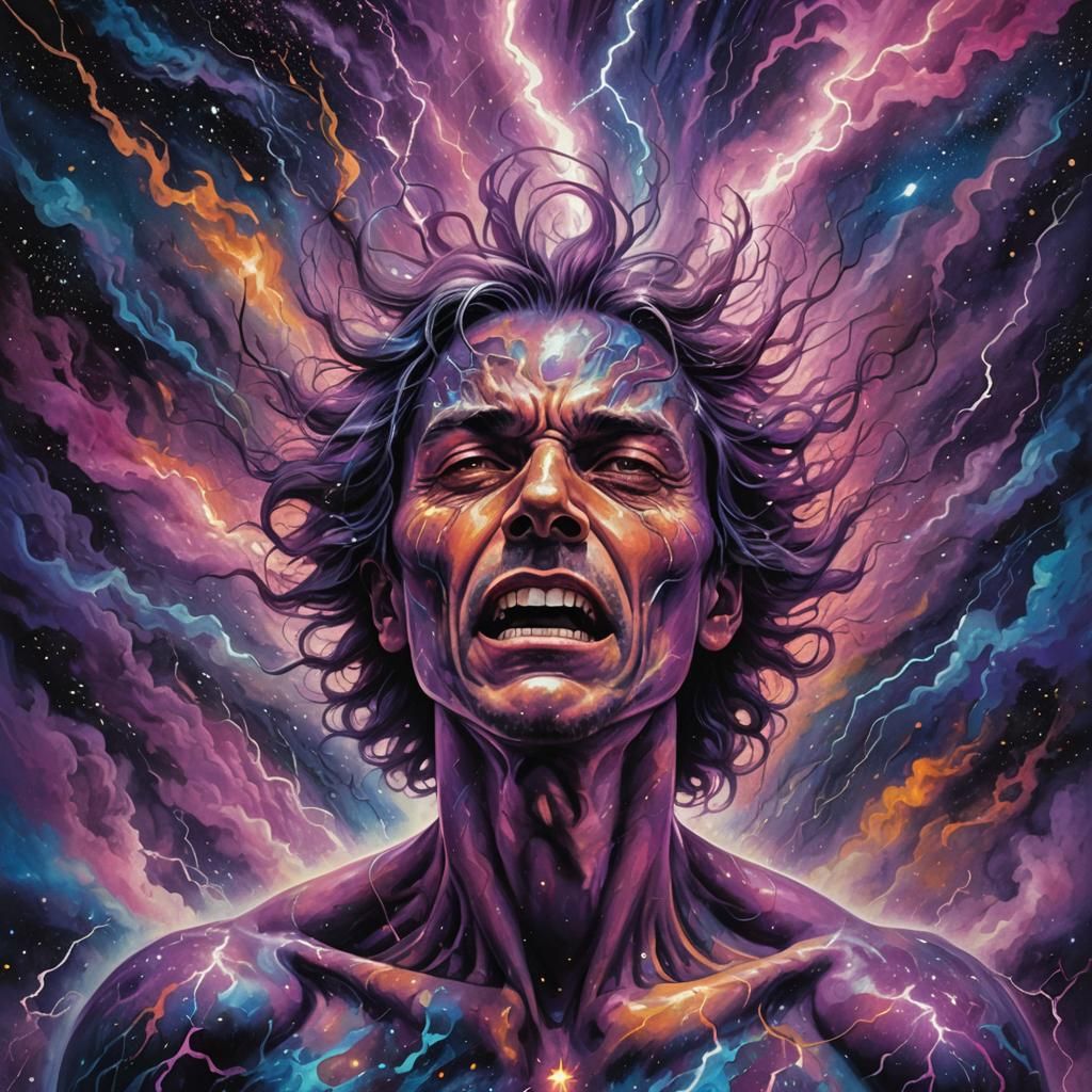 Ethereal Creature Bursts Forth in Astral Illustration