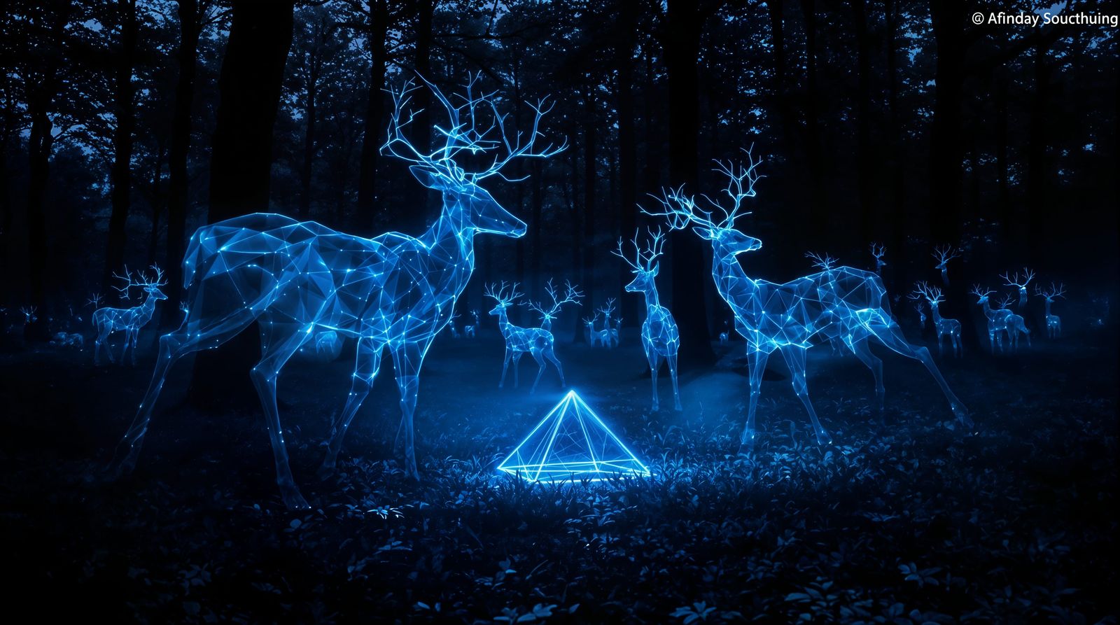 Whispers of the Ancient Forest: Ethereal Energy Forms in Dar...