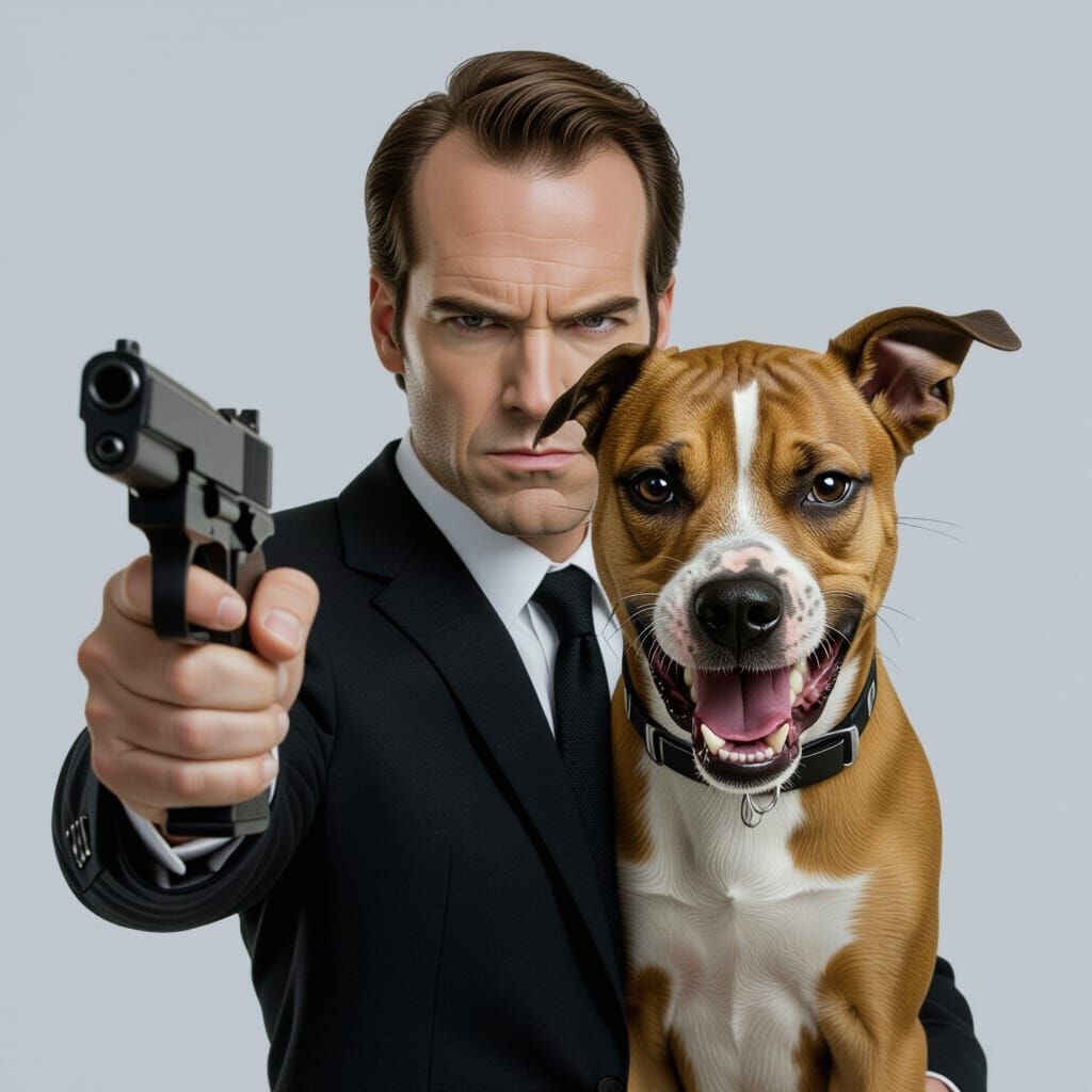 Agent Smith Dog Hybrid - Unsettling AI Creation