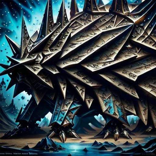 Armored Giant Snail Matte Painting