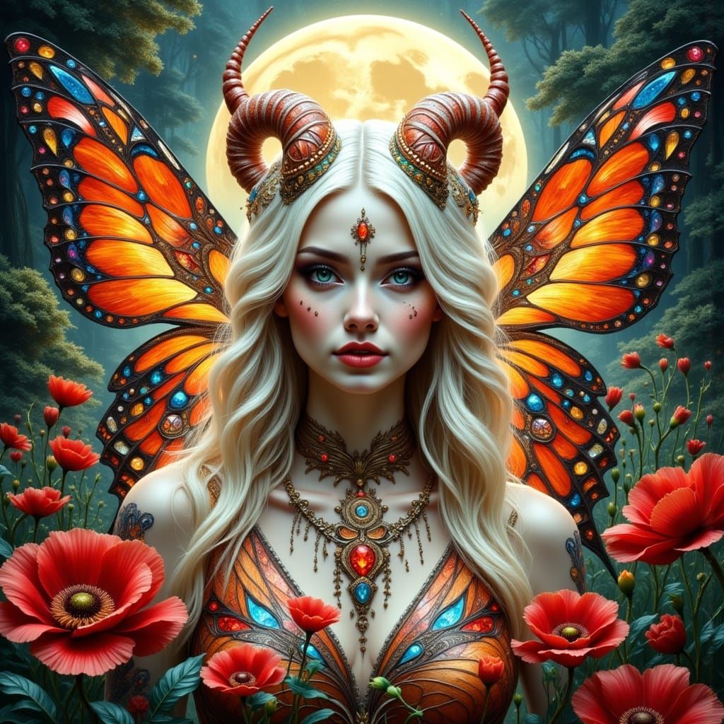 Mystical Fairy Warrior in Dreamlike Lighting