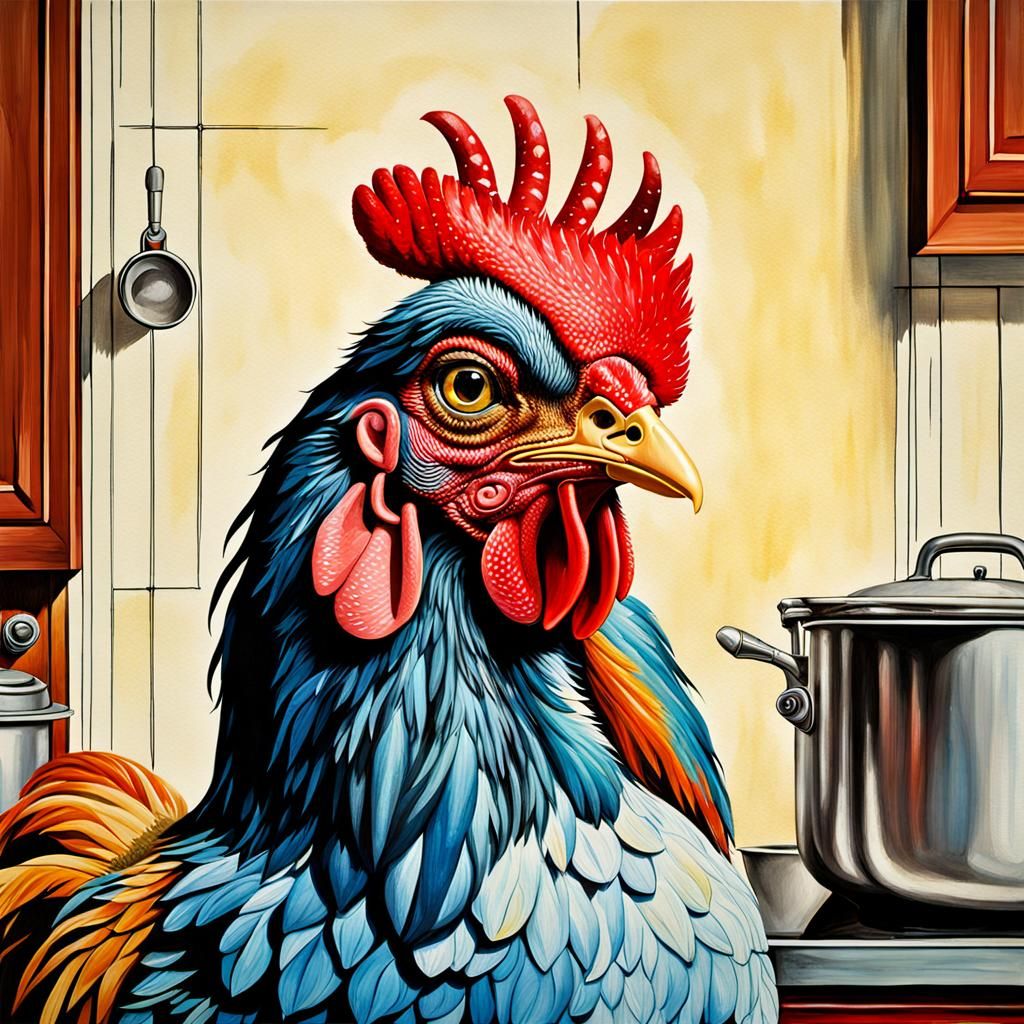 Lucky rooster