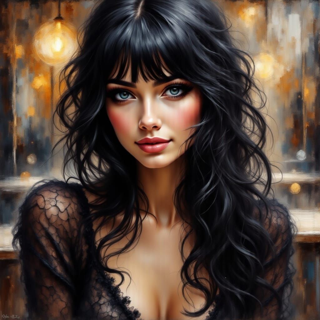 Parisian Woman in High Fashion Style