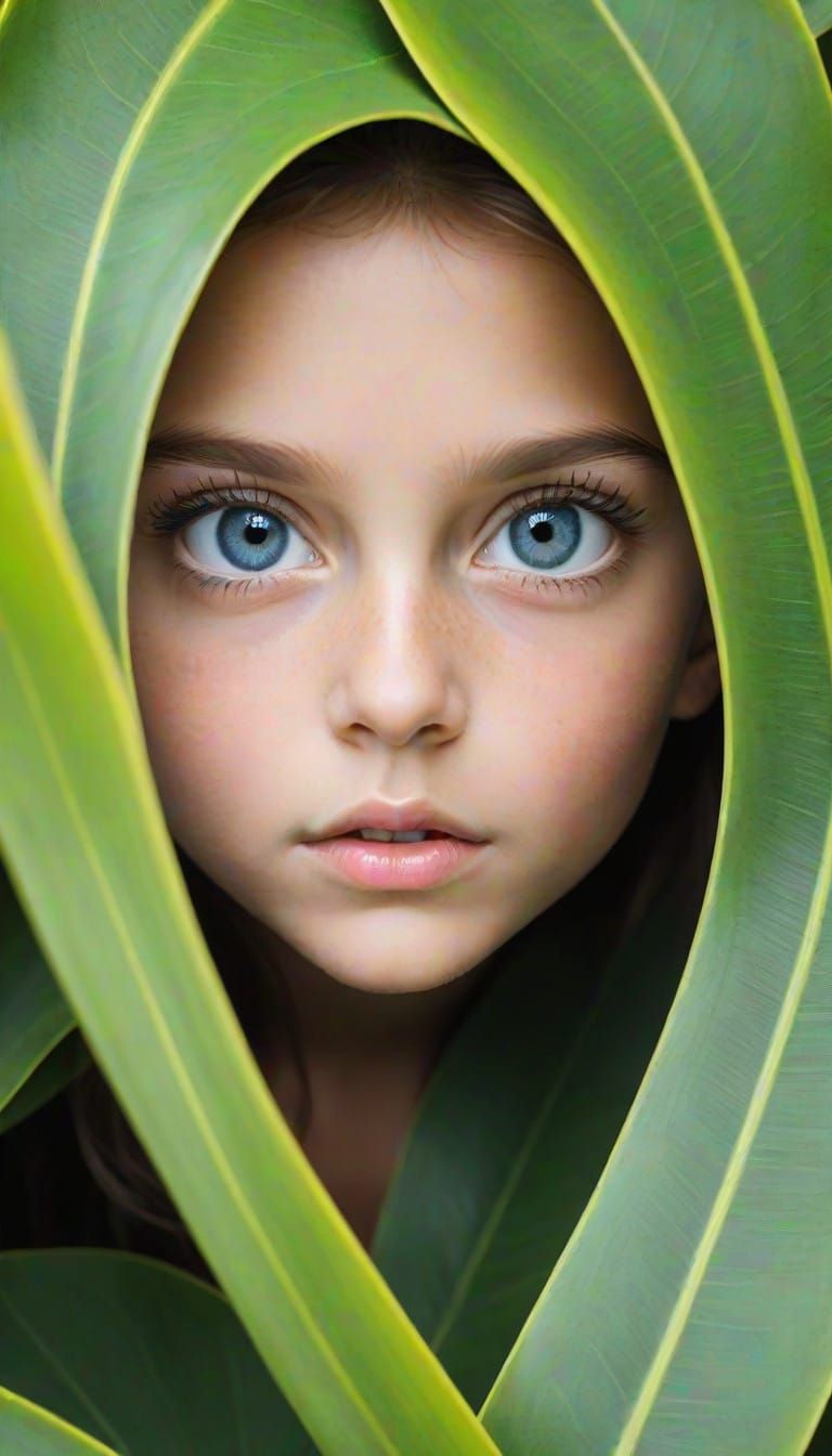 A Portrait of Intense Gaze