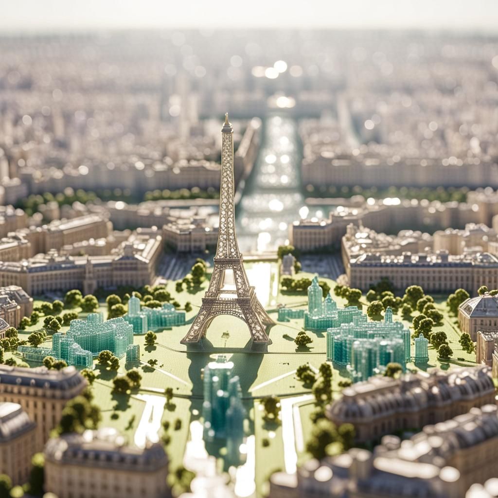 Crystal Paris Model Bathed in Sunlight