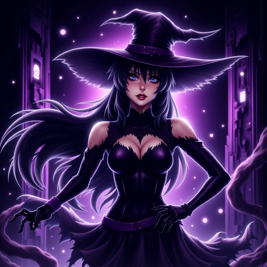 Dark Magician Girl in Mystical Dark Atmosphere