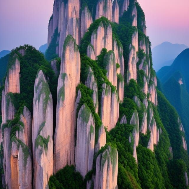 Huashan Mountain's Five Peaks: A Thrilling Chinese Ink Lands...