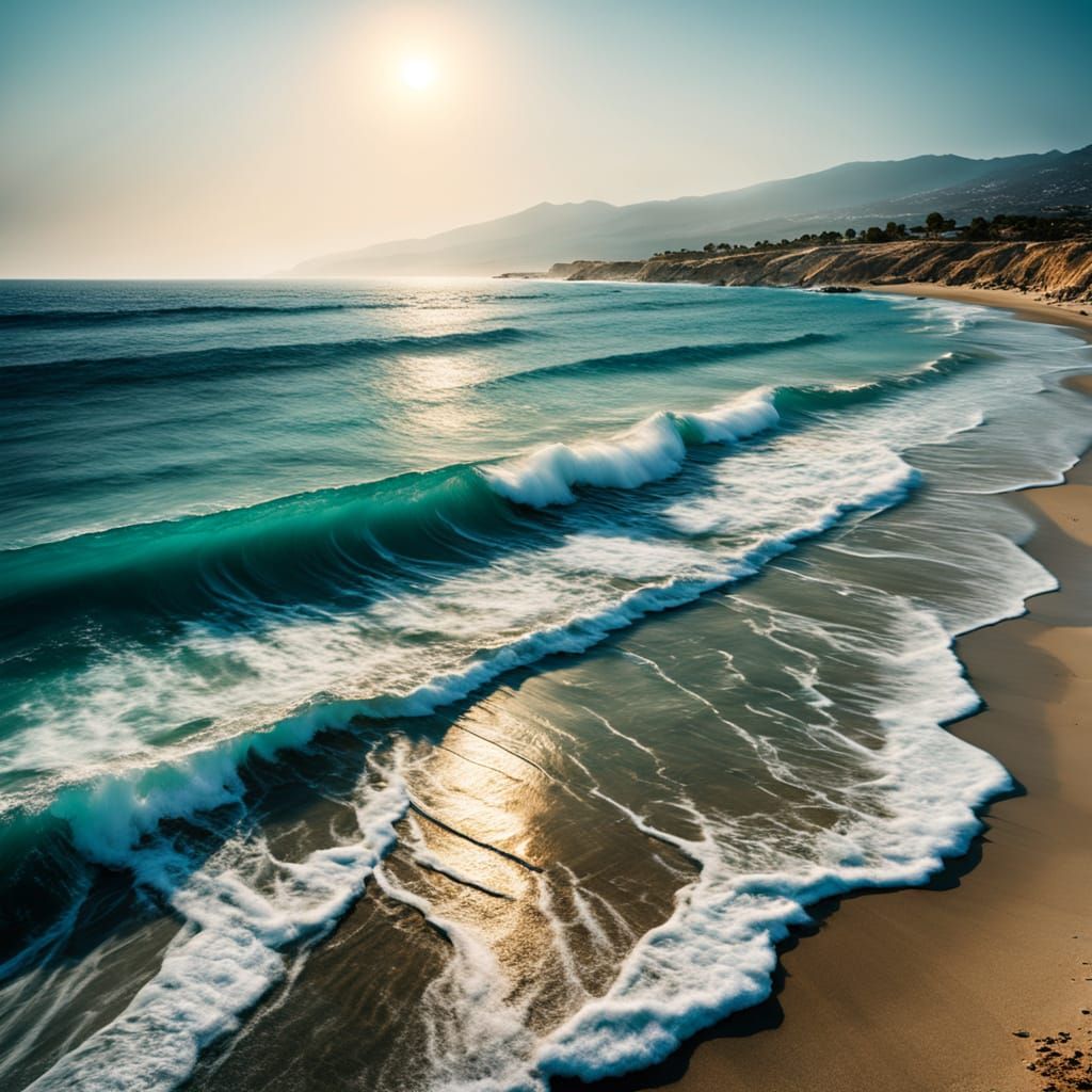 Cyprus Beach at Golden Hour: A Cinematic Landscape