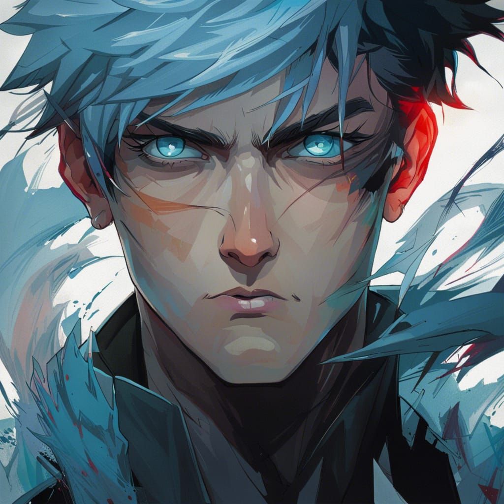 Furious Warrior Portrait in Hyperdetailed Fantasy Art