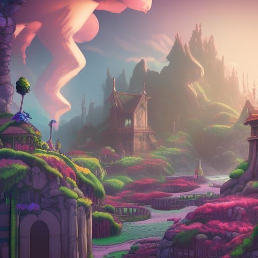 Detailed Matte Painting of Undertale