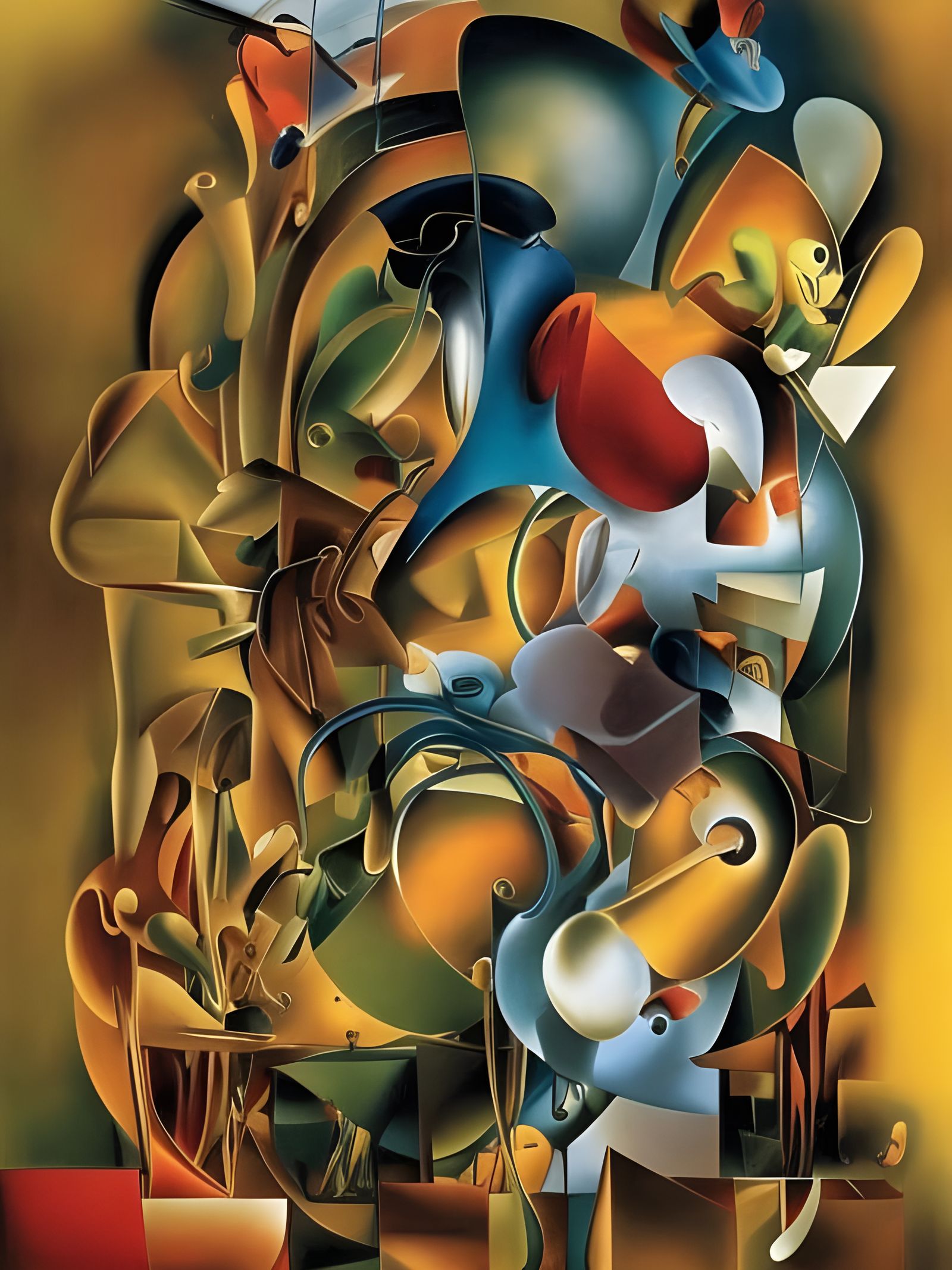 Dreamy Abstract Art with Magical Particles