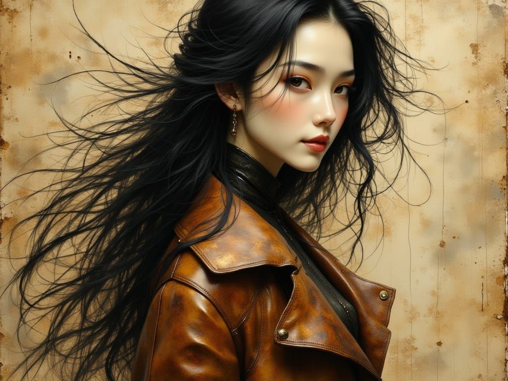 PROFILE IN BROWN LEATHER