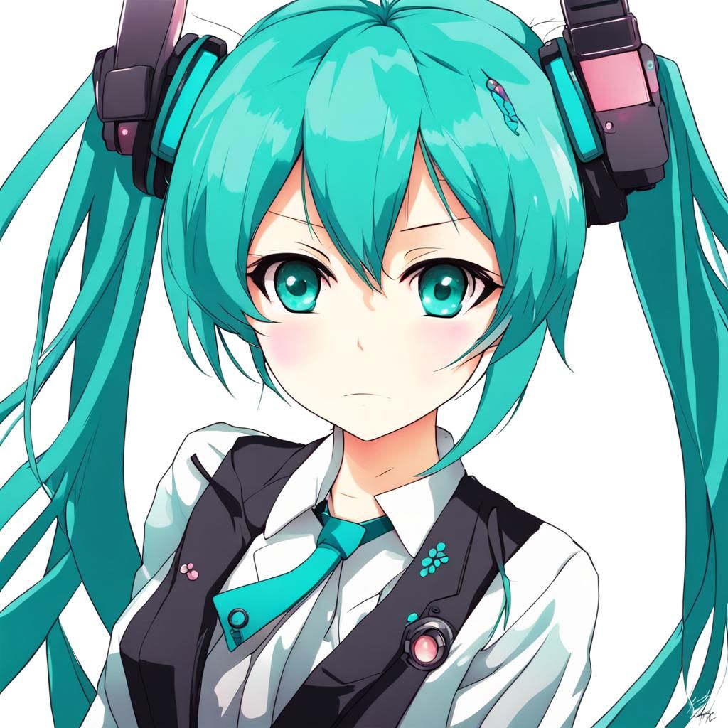 Anime Girl in Japanese Manga Style