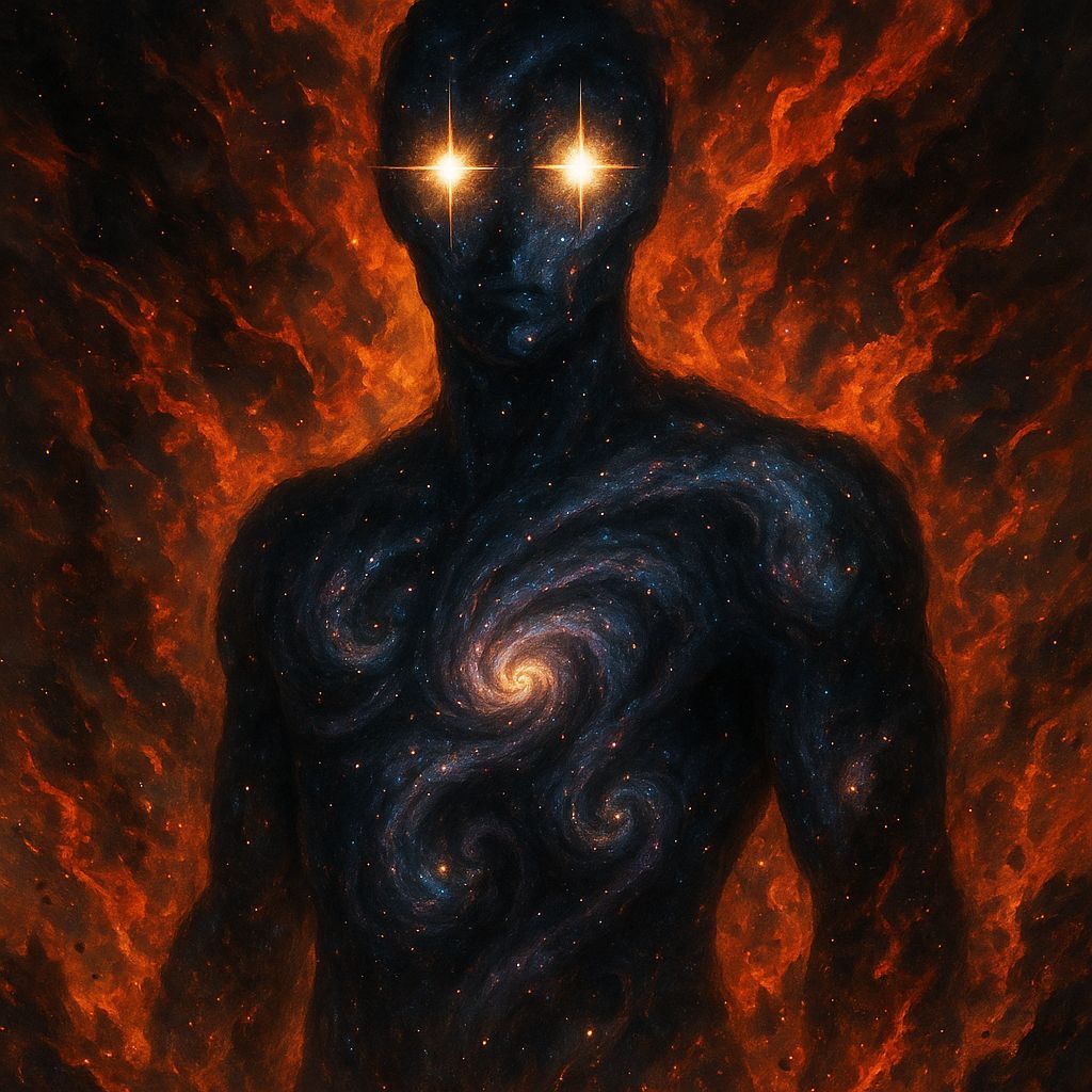 Celestial Guardian: A Cosmic Entity of Galaxy and Stars