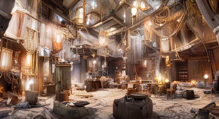 Pirate Cave Overflowing with Gold and Jewels