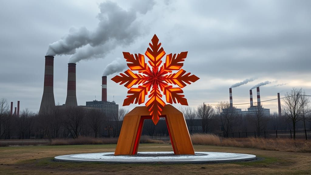 A Dystopian Ode to the Abandoned: Abstract Minimalist Sculpt...