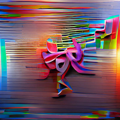 Joyful Run: 8K Abstract 3D Render