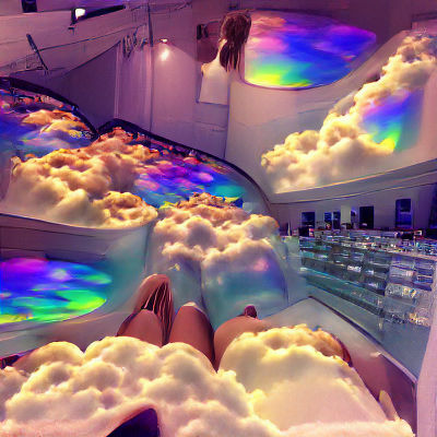 Ethereal Abstract: Swirling Colors of Heaven