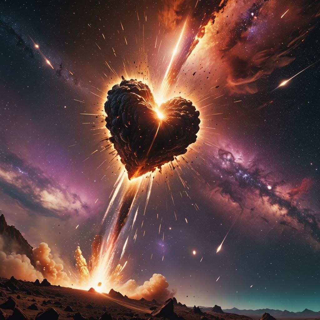 Comet Rocket Soars Through Vibrant Galaxy