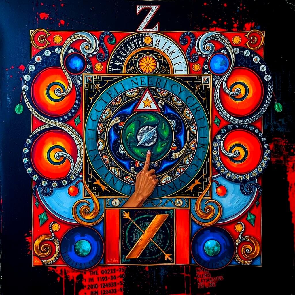 Bold Abstract Geometric Shapes in Contrasting Colors