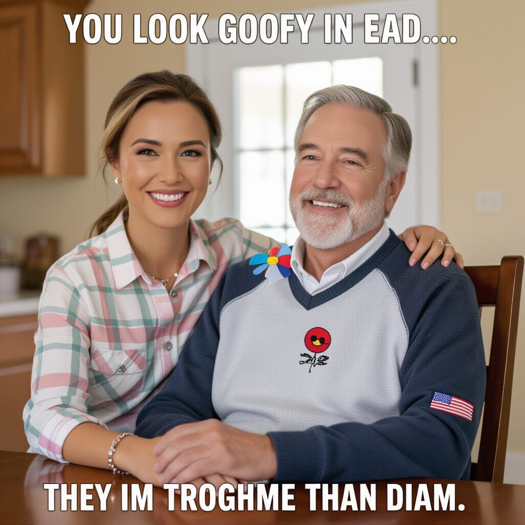 AI Interpretation of 'You Look Goofy In Me'