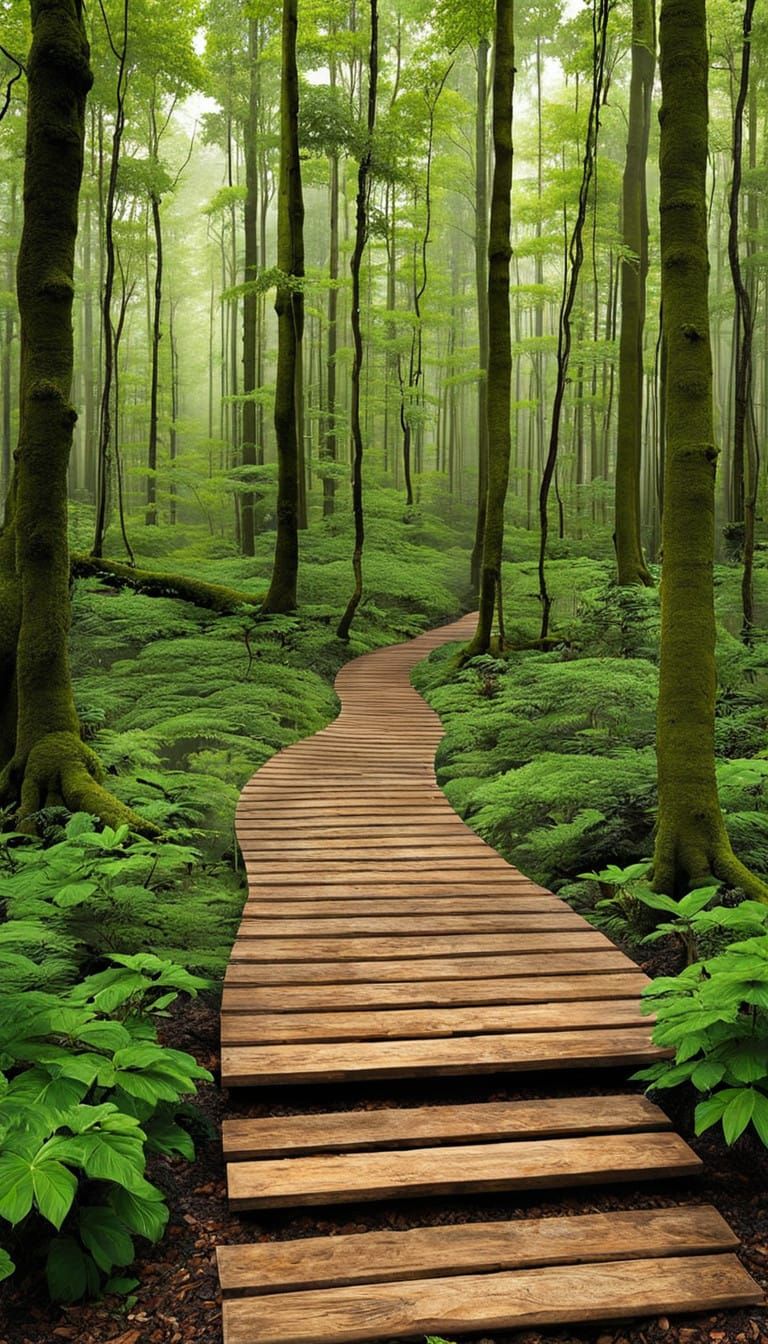 Surreal Landscape with Unsettling Geometry