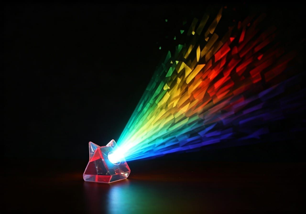 Fox Prism Rainbow Light Refraction