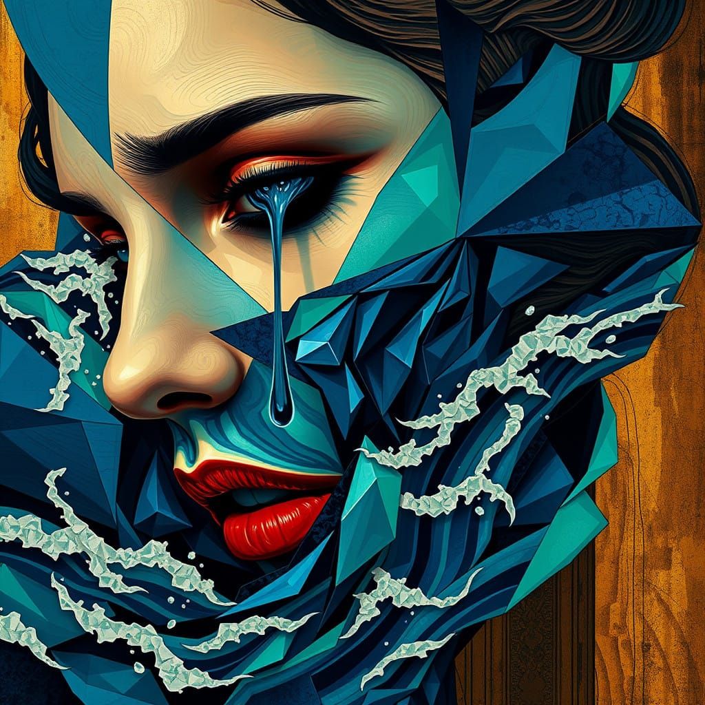 Distorted Ocean of Turbulent Emotion