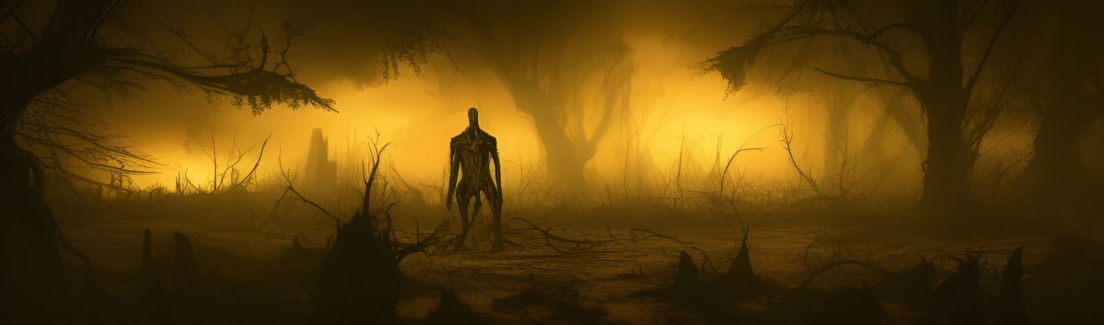 Post-Apocalyptic World Destroyed by Cyclopean Deity