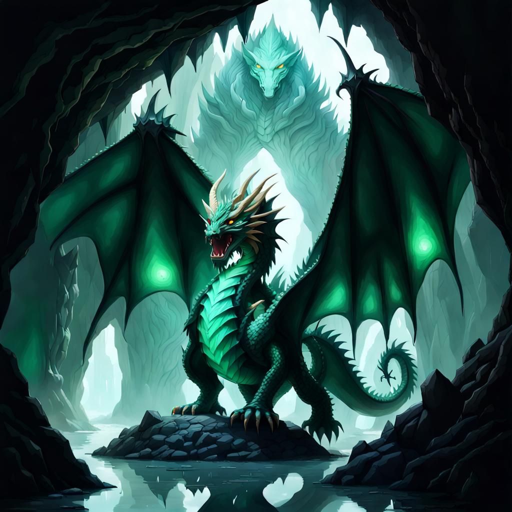dragon guardian of Crystal cave