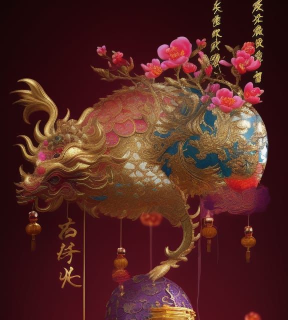 Abundance Wish: Intricate Mixed Media Collage