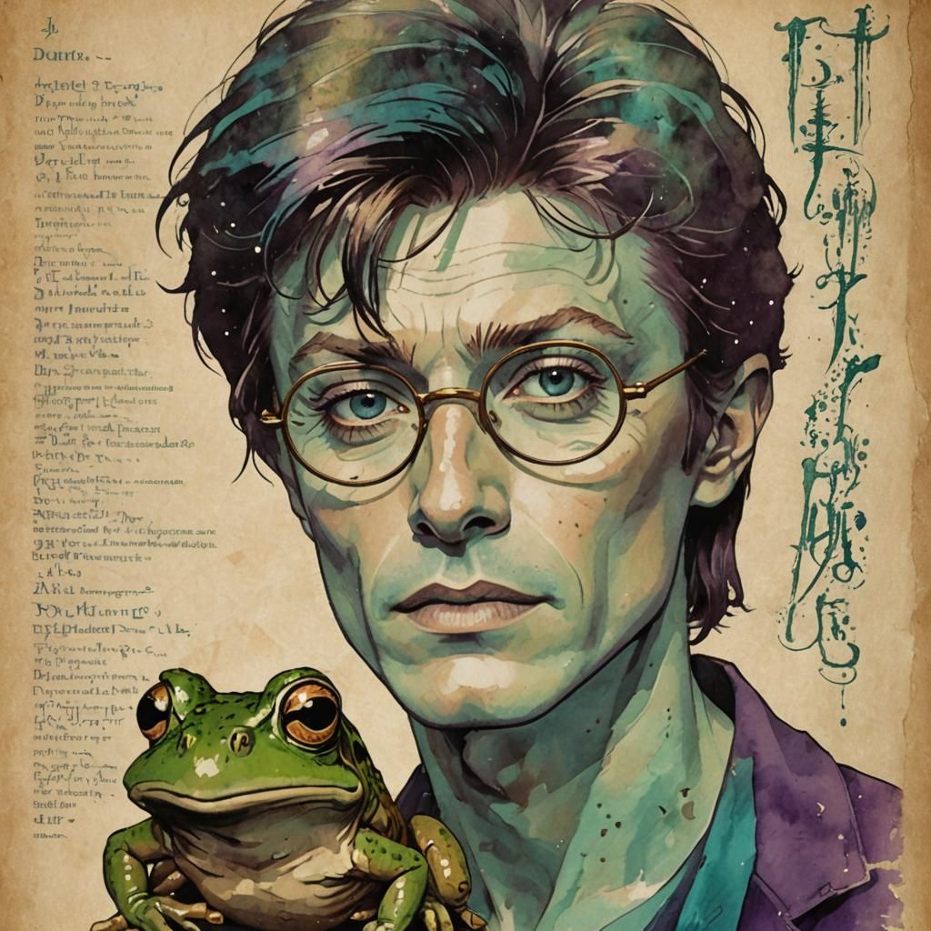 Guess who!
Two famous persons merged in one. One is musician...