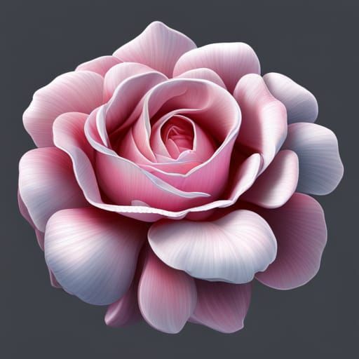Hyperdetailed Gallica Rose in Photorealistic Style