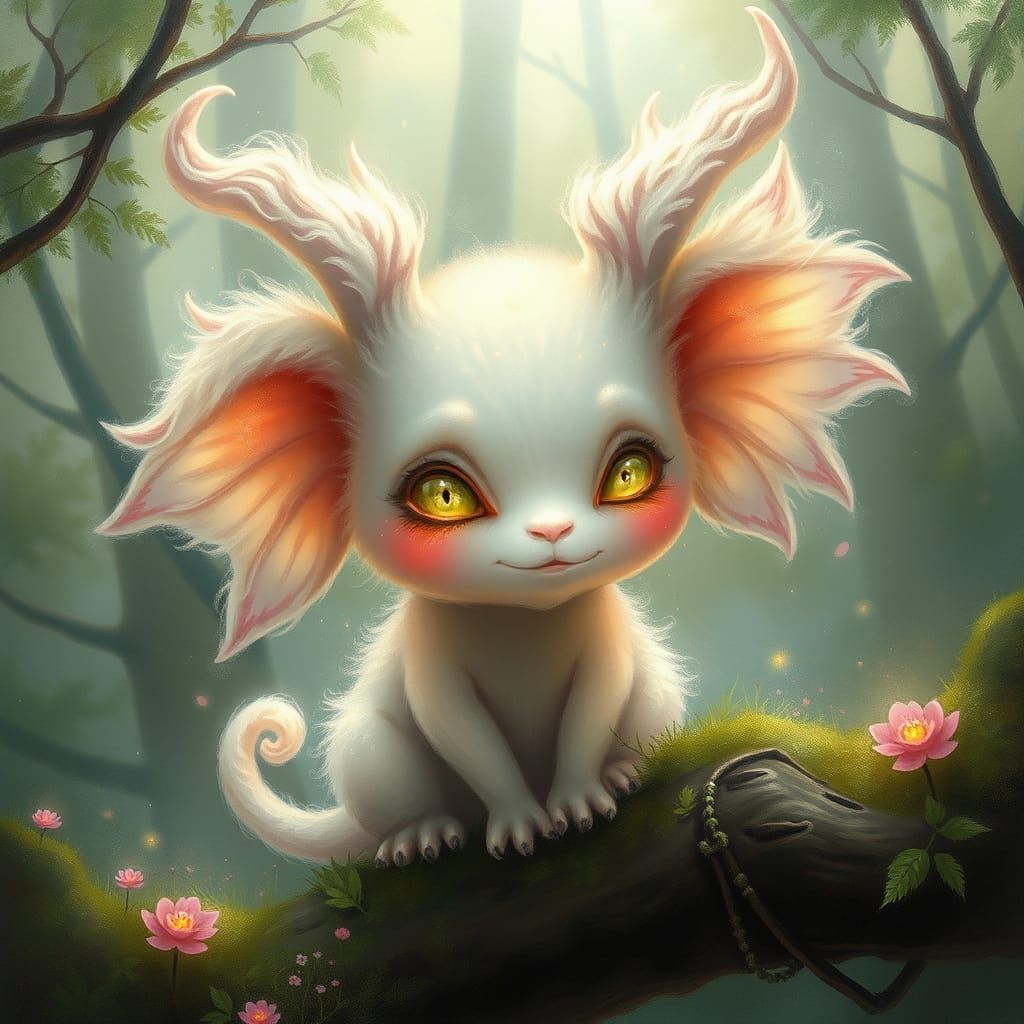 Enchanted Mormookie Amidst Whimsical Forest