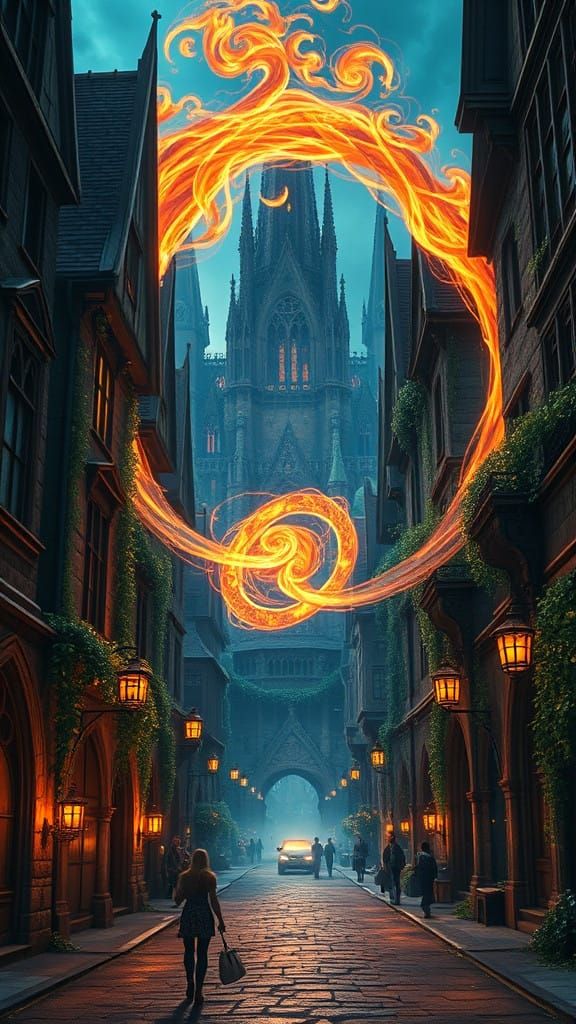 Medieval City portal reveals mystical Fire Elementals in war...