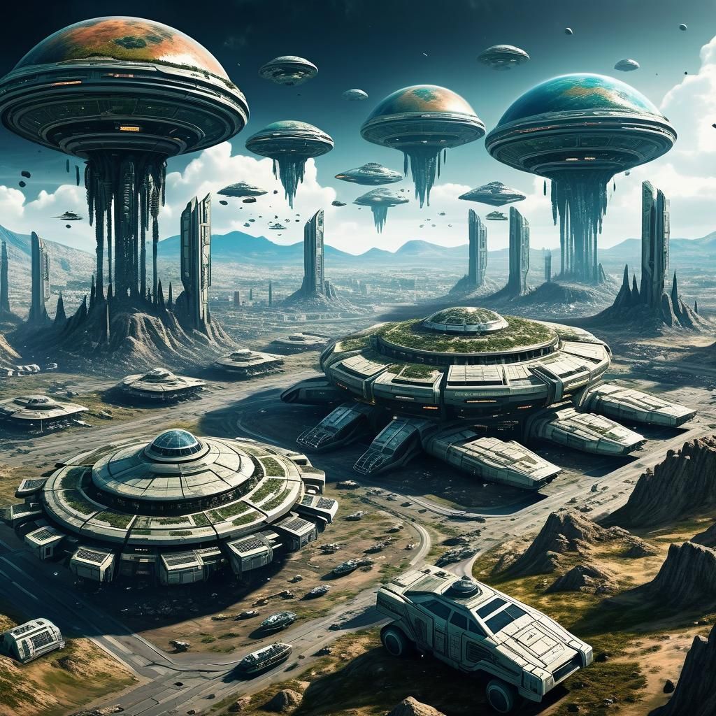 Sci-Fi Human Invasion: Terraforming and Destruction