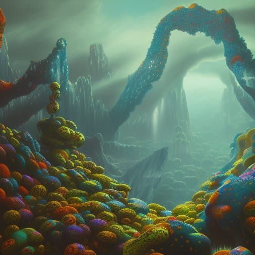 Fantastical Digital Painting with Intricate Details