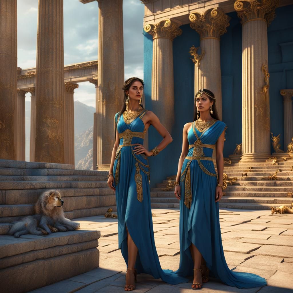 Ancient Greek Temple Scene with Models in Unreal Engine 5