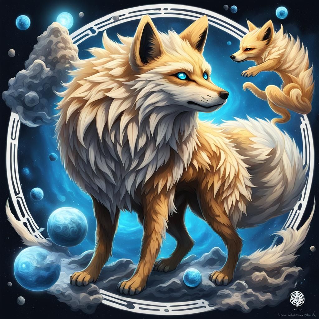 Alien Exoplanet with Speculative Lifeforms Concept Art