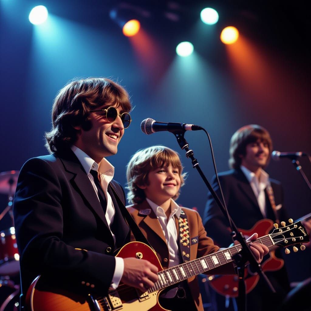 The Beatles Perform with Smiling Boy Jindra