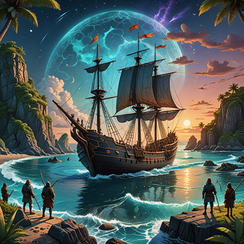 Ancient Sailors Meet Primitive Island Gods