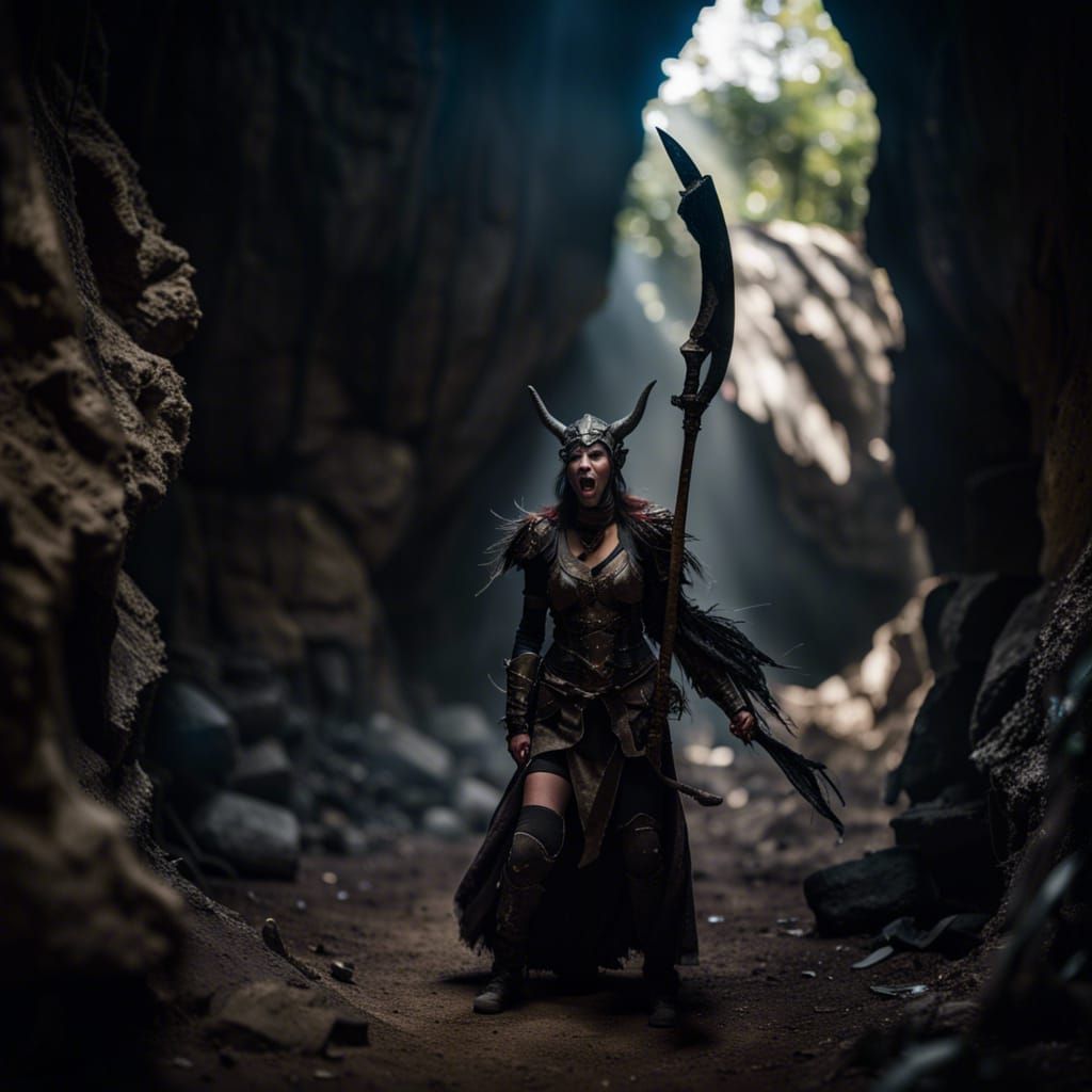 Armored Witch Victorious After Demon Fight