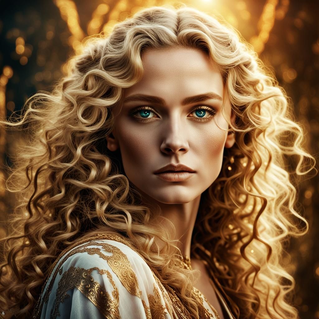 Mystical Woman Portrait in Dreamlike Concept Art