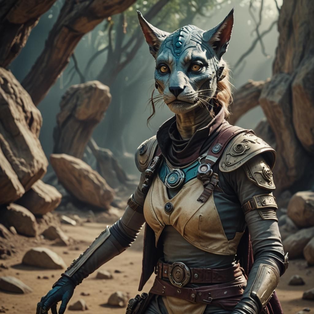 Cinematic Space Pirate Hybrid Creature