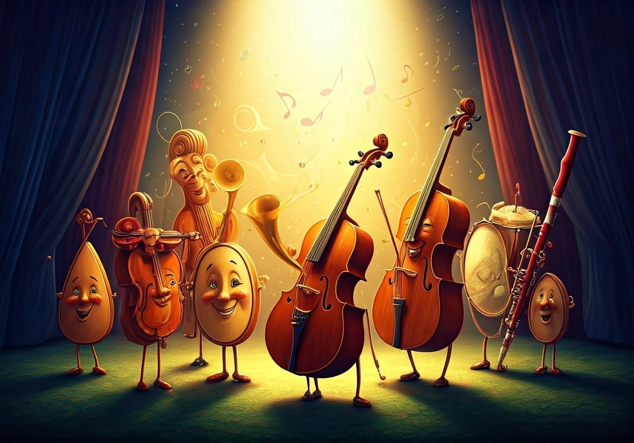 Whimsical Orchestra Performs in a Magical, Dreamlike World