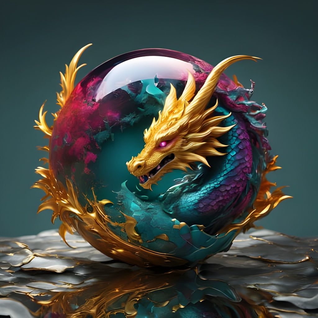 Dragon Sphere AI Generated Image