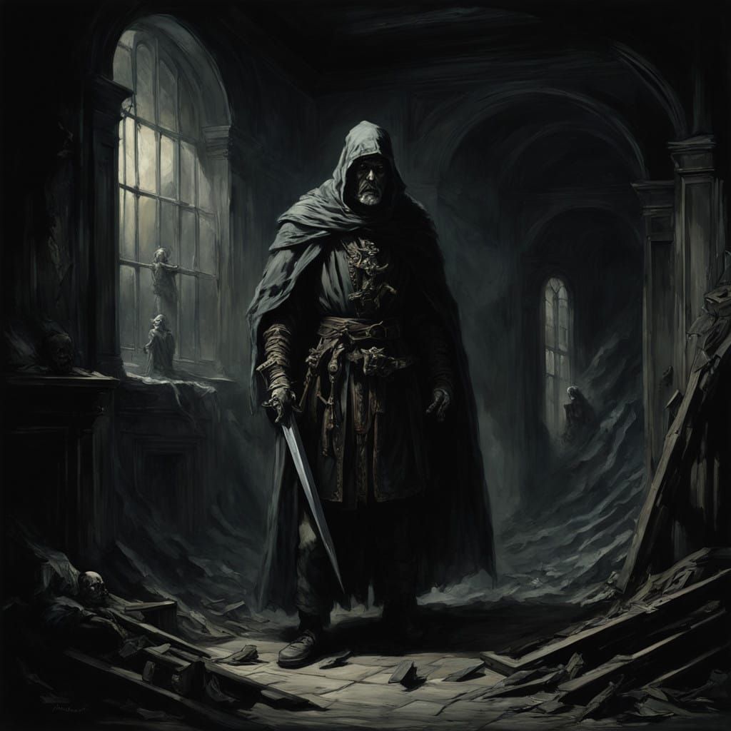 Baroque Scene of Dark Inquisition